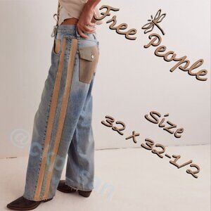 NWT Free People Zambi Slouchy Jeans Sz 32
